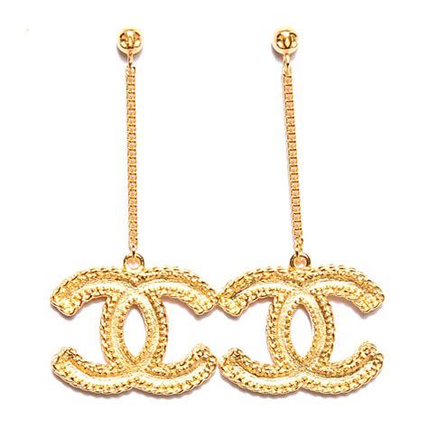 chanel earrings cc cheap|chanel cc earrings original.